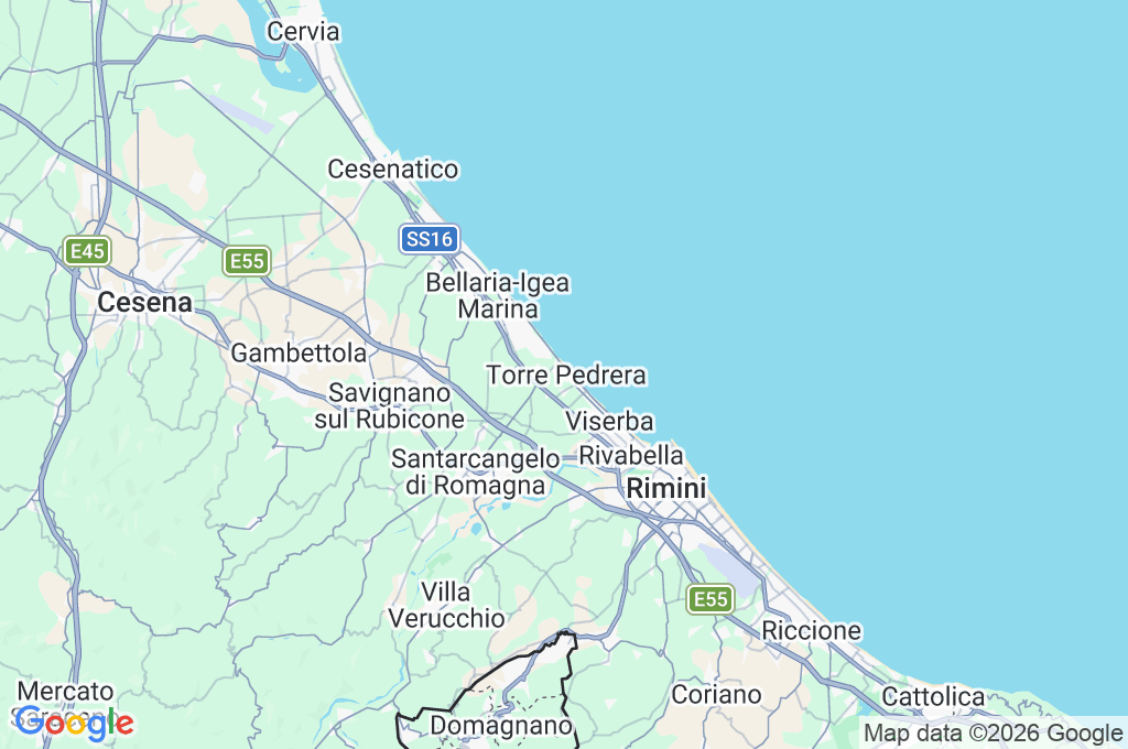 Torre Pedrera Area Map