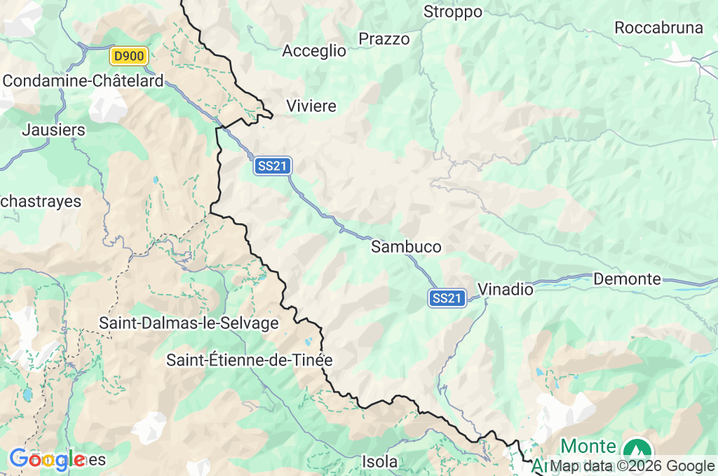 Pietraporzio Area Map Pietraporzio Area Map