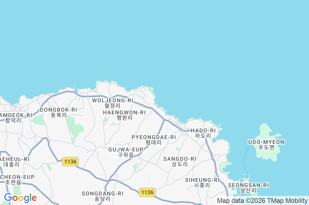 Handong-ri Beach Area Map
