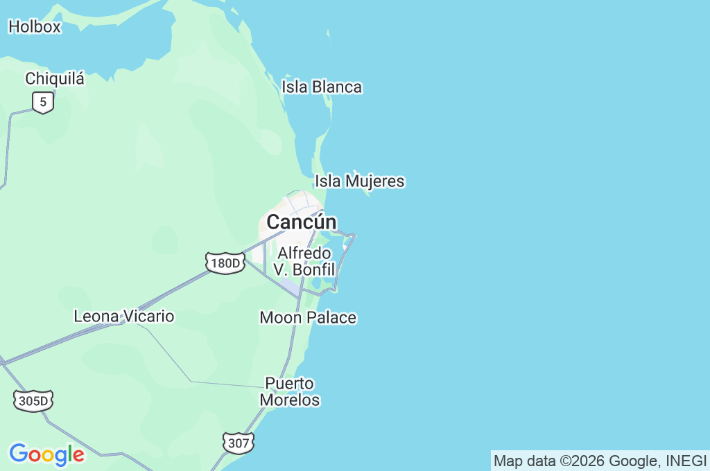 Punta Cancún Area Map Punta Cancún Area Map
