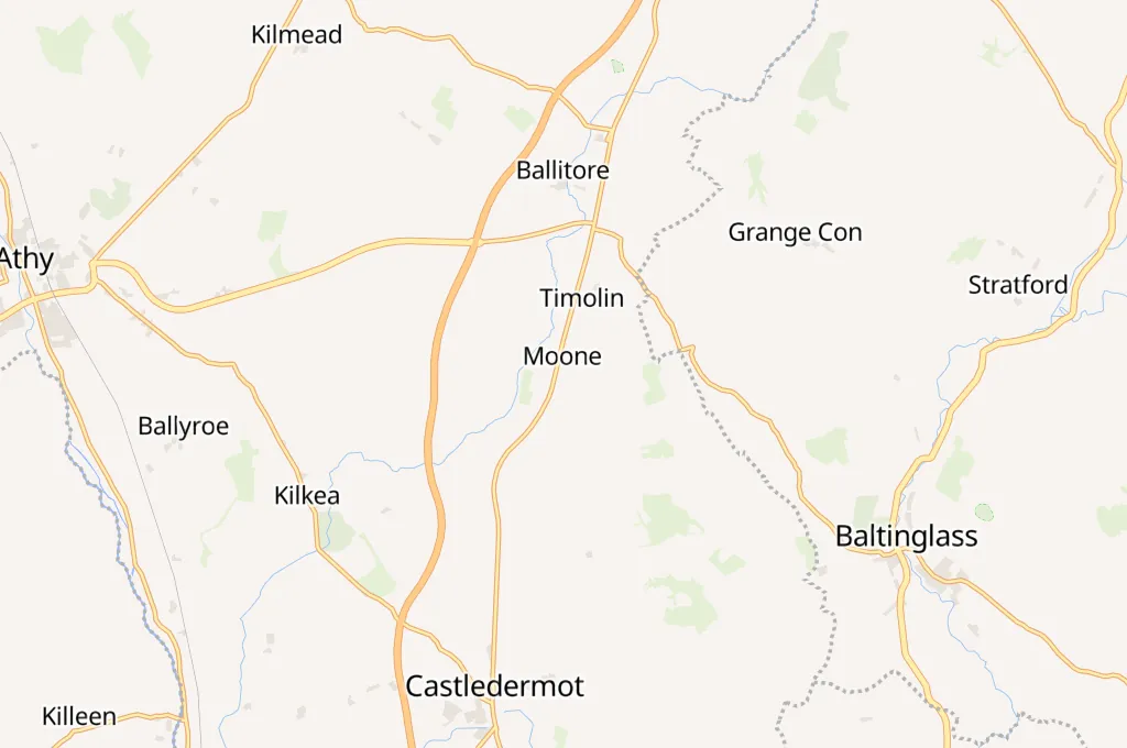 Church of the Blessed Trinity, Moone Area Map Church of the Blessed Trinity, Moone Area Map