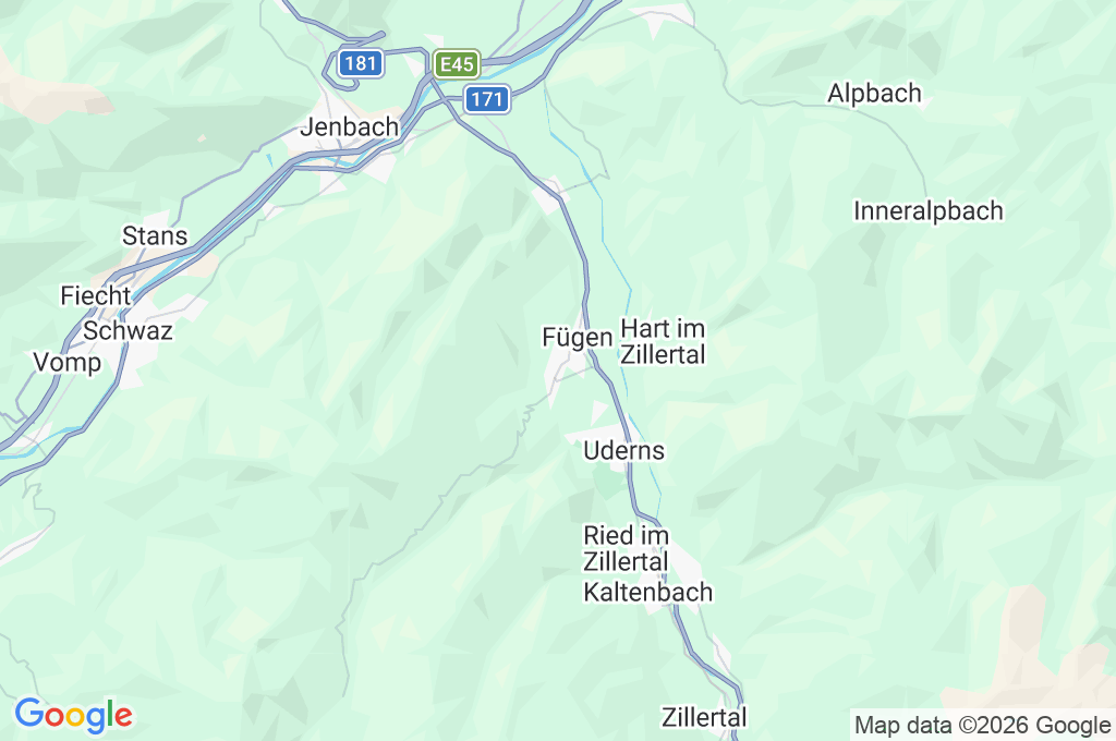 Fügen Area Map Fügen Area Map