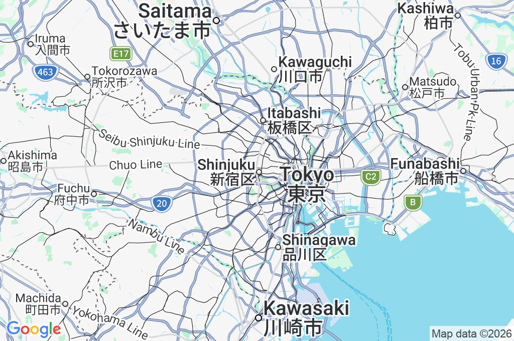 Kabukicho Ichiban-gai Area Map