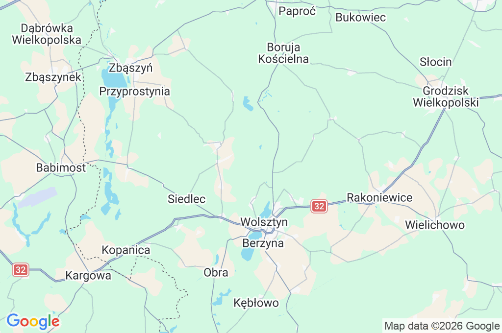 Stara Tuchorza Area Map Stara Tuchorza Area Map