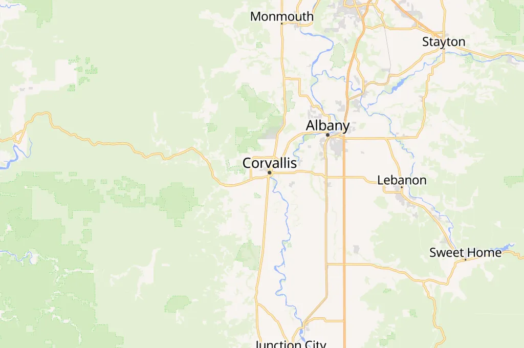 Oregon State University Area Map Oregon State University Area Map