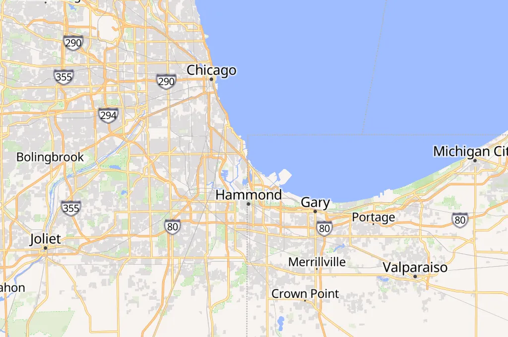 Whiting Area Map