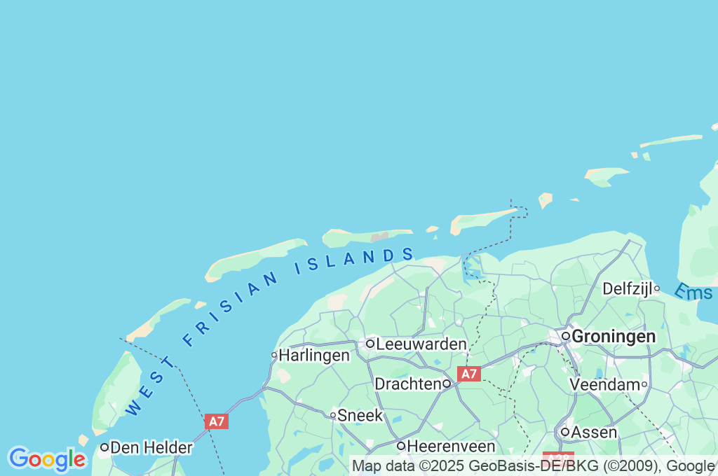 Ameland Area Map