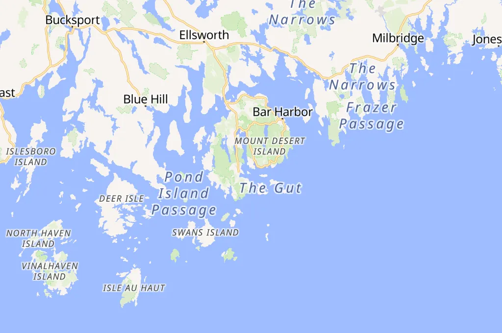 Northeast Harbor Area Map