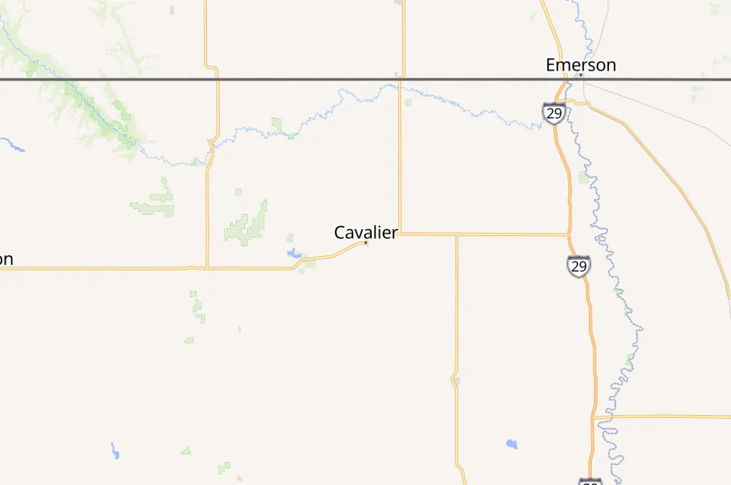 Cavalier Area Map Cavalier Area Map