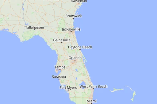 Map of Volusia County