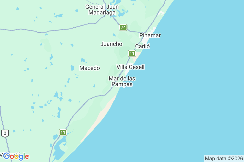 Mar de las Pampas Area Map Mar de las Pampas Area Map