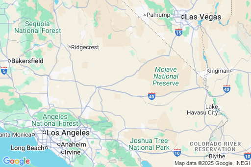 Map of San Bernardino County