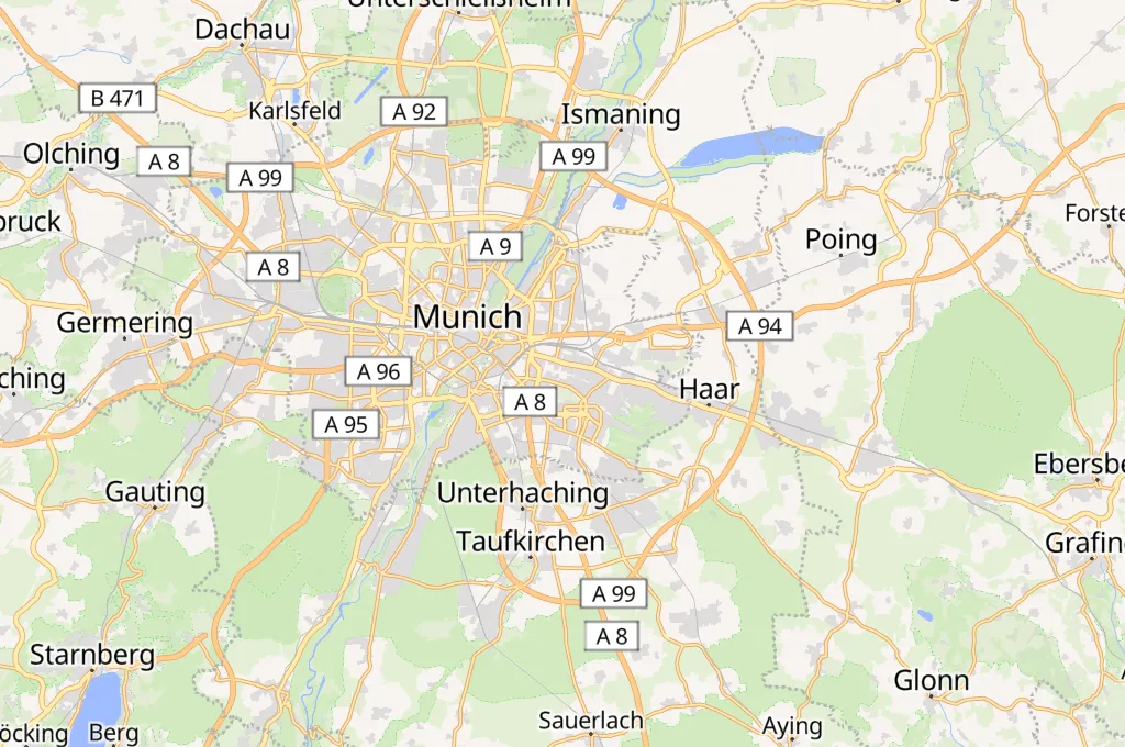 Berg am Laim Area Map