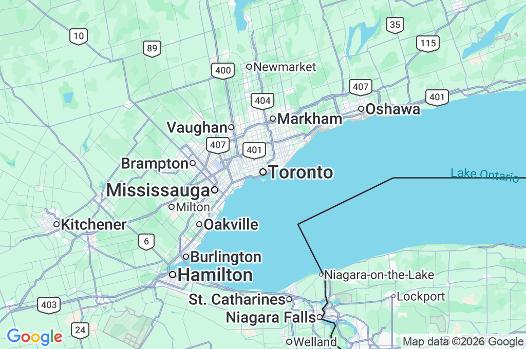 Toronto Area Map Toronto Area Map