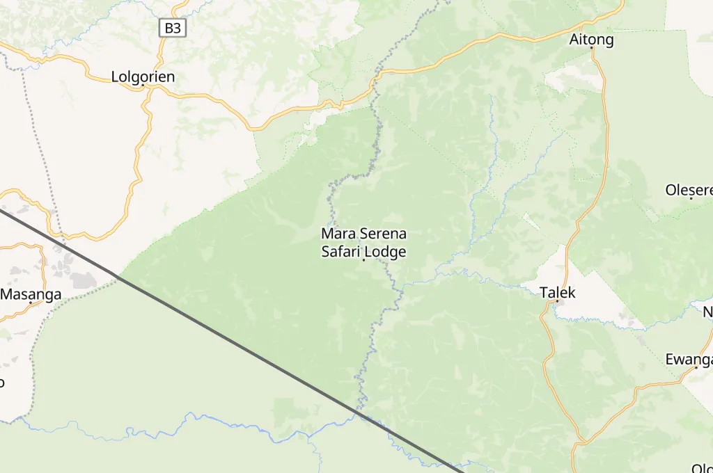 Mara River Main Crossing Area Map