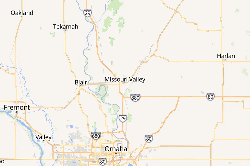 Missouri Valley Area Map Missouri Valley Area Map
