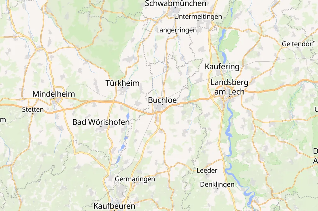 Buchloe Area Map