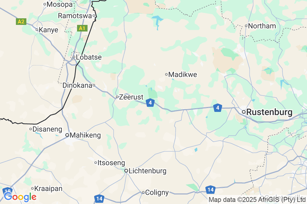 Groot Marico Area Map