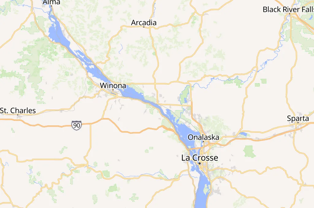 Trempealeau Hotel Area Map