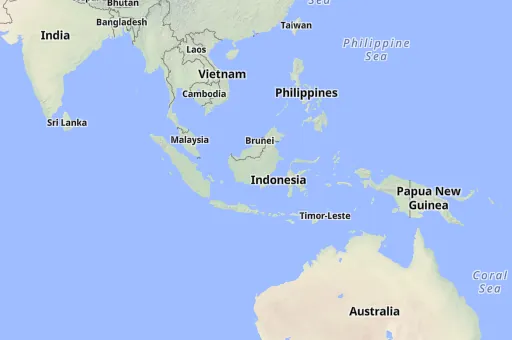 Map of Indonesia
