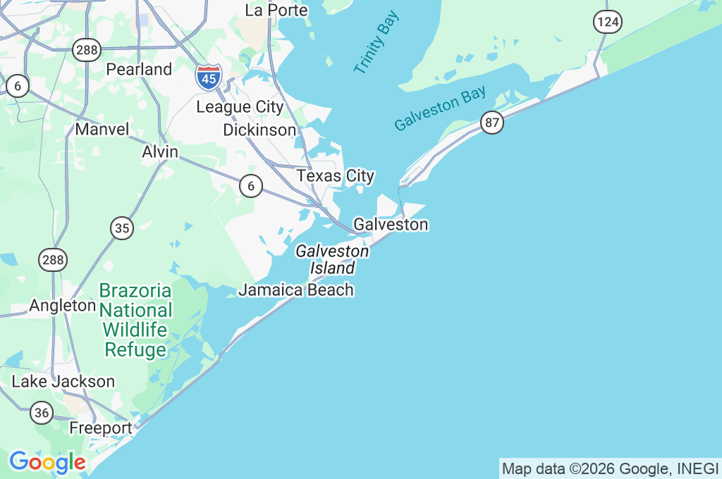 Moody Gardens Area Map