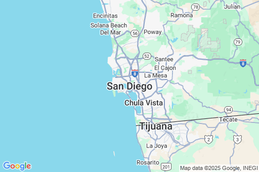 Map of San Diego