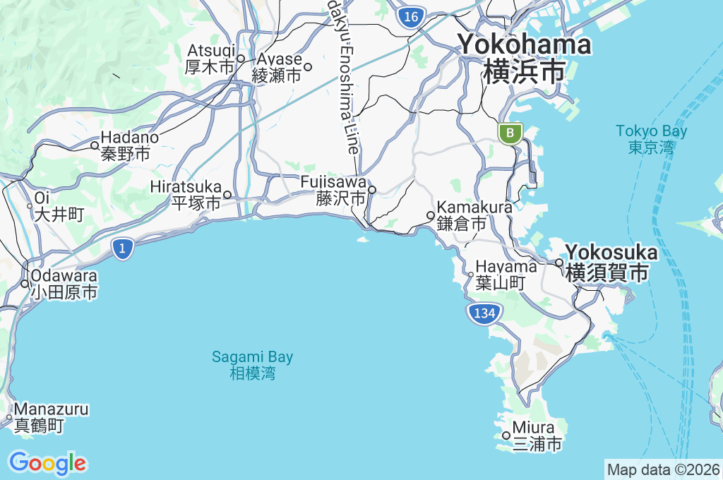 Enoshima Area Map
