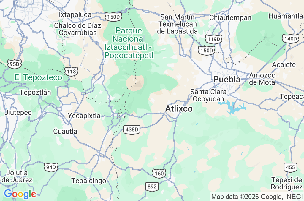 San Pedro Benito Juárez Area Map