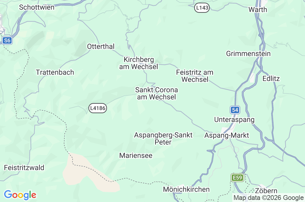 St. Corona am Wechsel Area Map