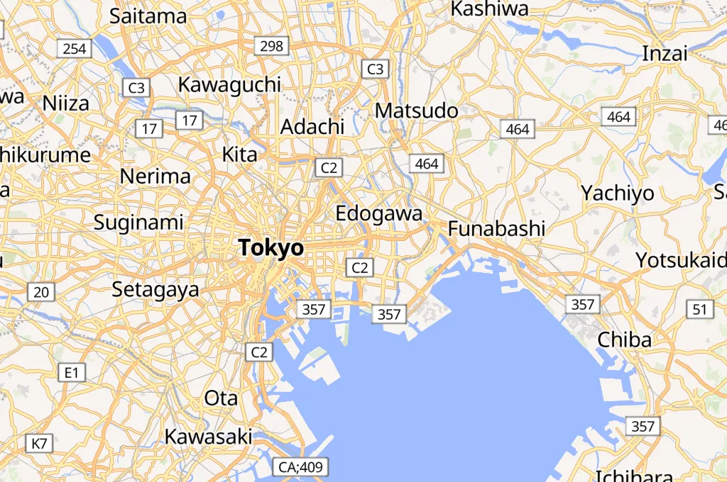 Komatsugawa Riverbed Area Map