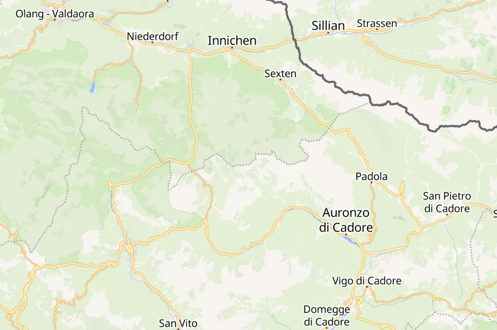 Tre Cime di Lavaredo Area Map Tre Cime di Lavaredo Area Map