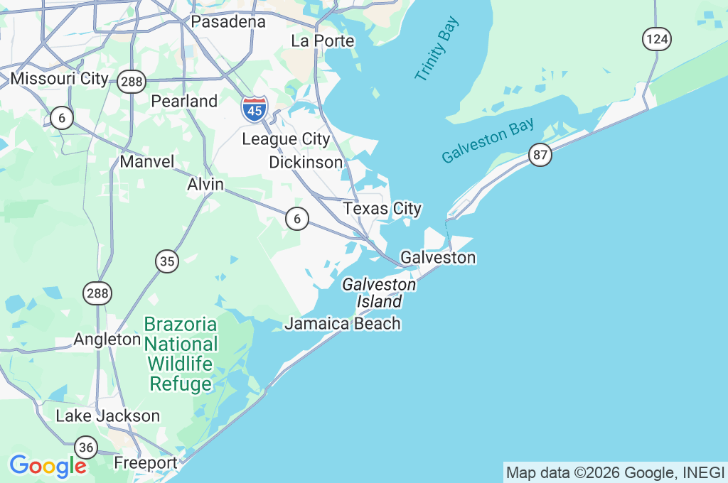 Bayou Vista Area Map