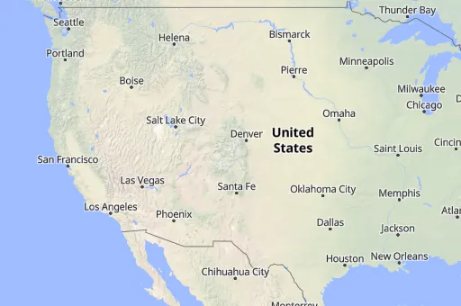 Map of United States