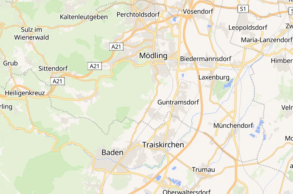 Gumpoldskirchen Area Map