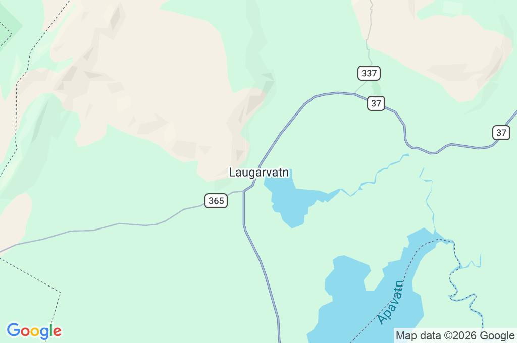 Laugarvatn Area Map