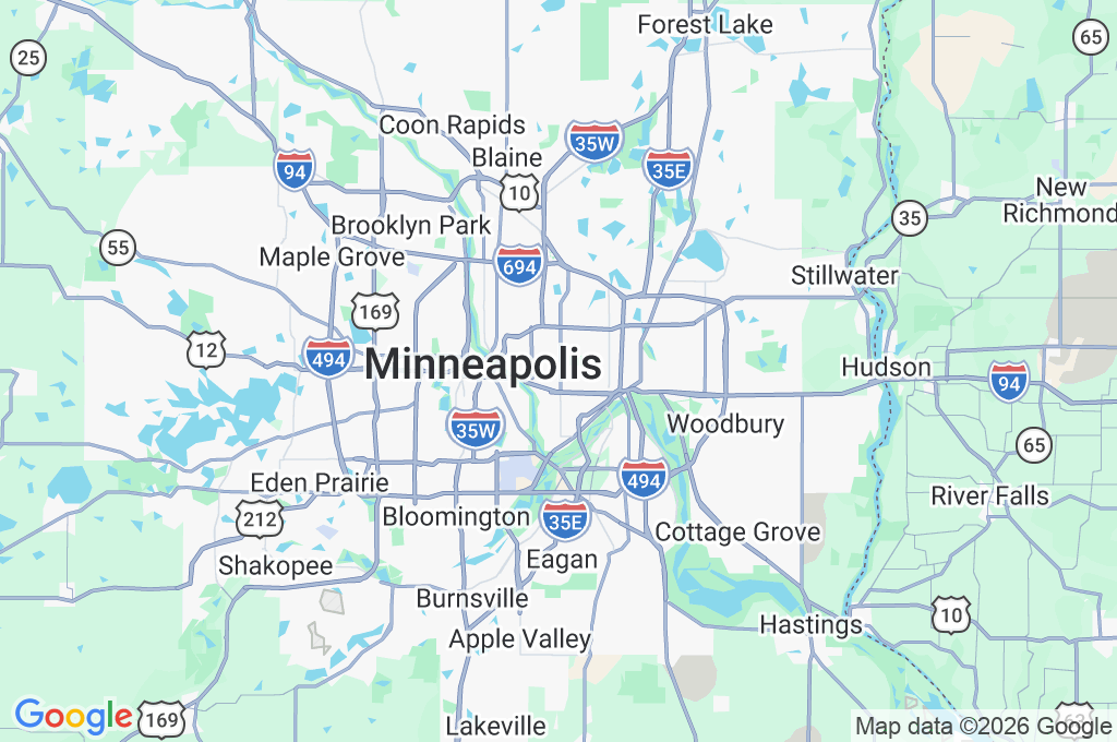St. Paul Area Map