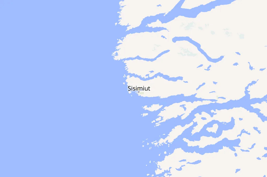 Sisimiut Airport Area Map Sisimiut Airport Area Map