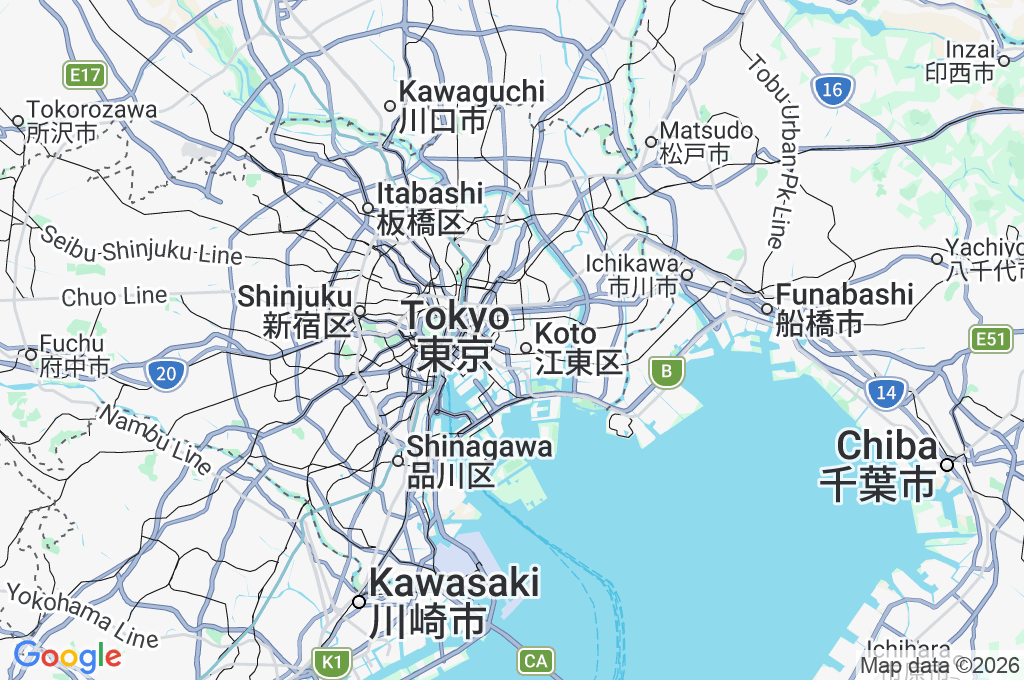 Kiba Park Area Map Kiba Park Area Map