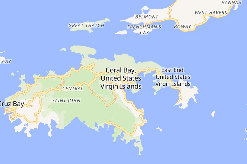 Coral Bay Area Map Coral Bay Area Map