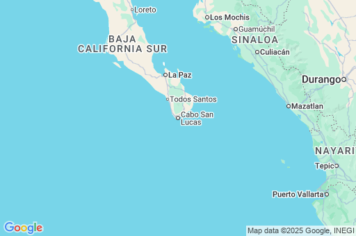 Map of Baja California Sur