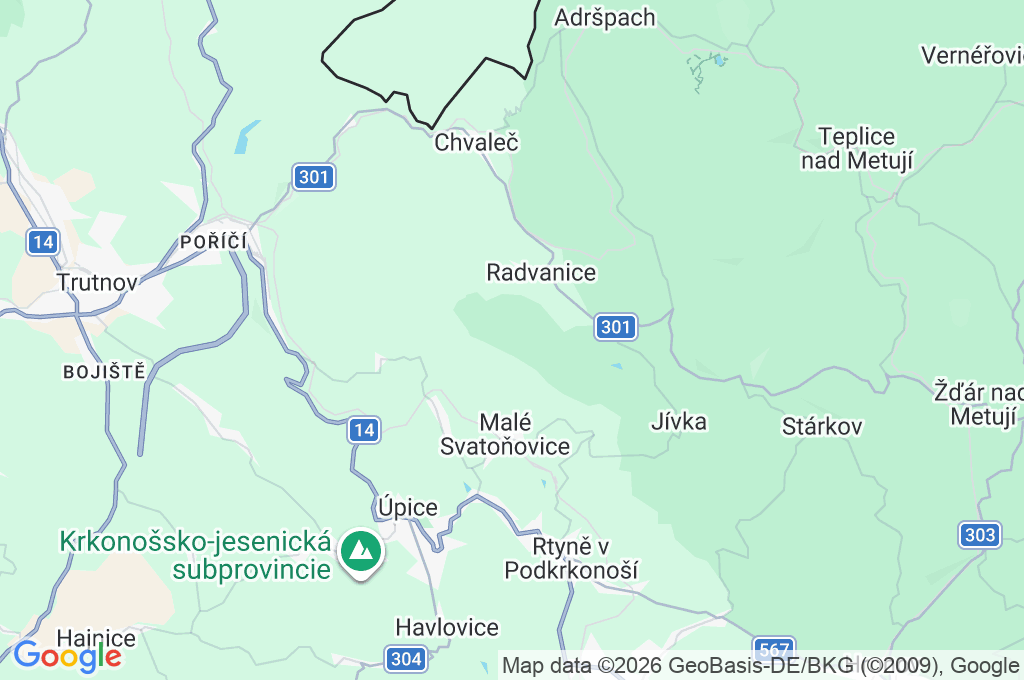 Žaltman Area Map