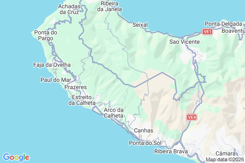 Rabaçal Area Map