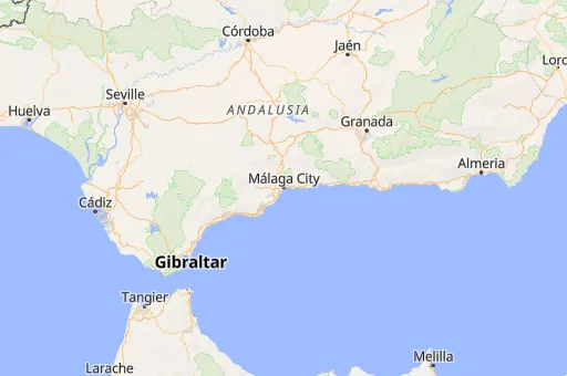 Map of Málaga