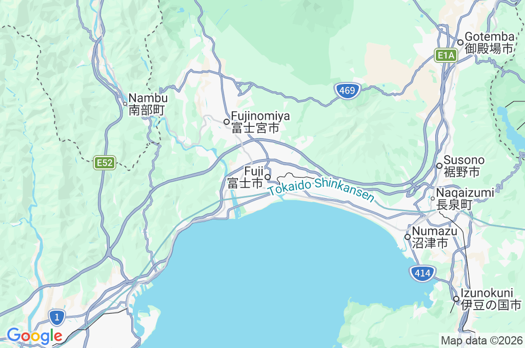 Mount Fuji Area Map Mount Fuji Area Map