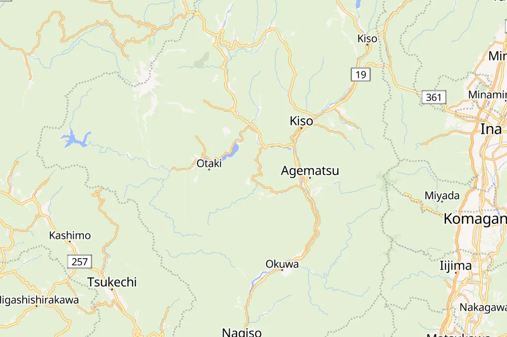 Kiso Observatory Area Map Kiso Observatory Area Map