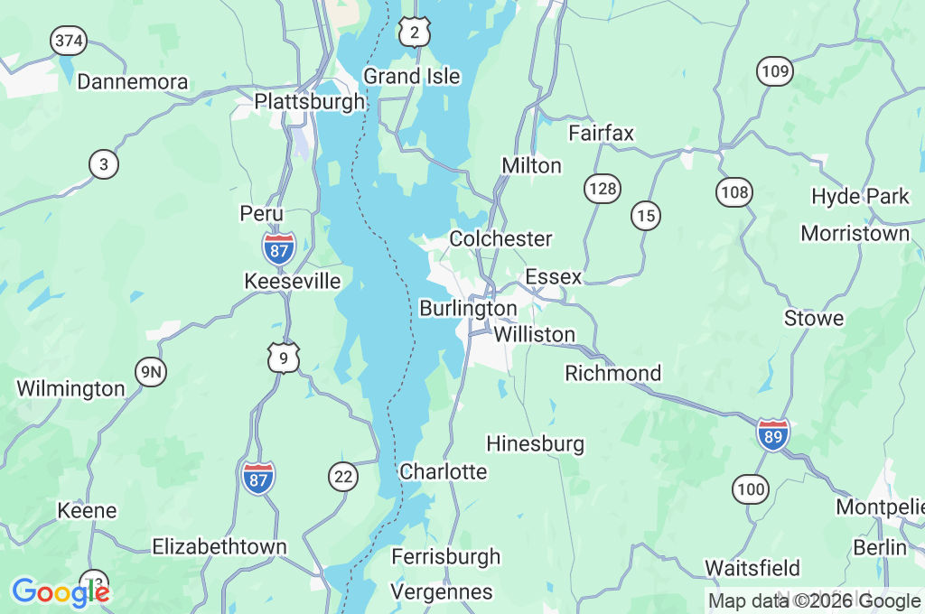 ECHO, Leahy Center for Lake Champlain Area Map ECHO, Leahy Center for Lake Champlain Area Map