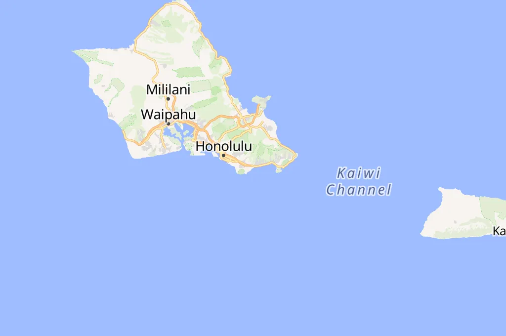Kahala Beach Area Map Kahala Beach Area Map