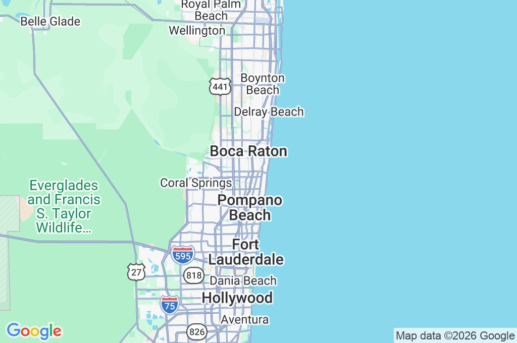 Deerfield Beach Area Map Deerfield Beach Area Map