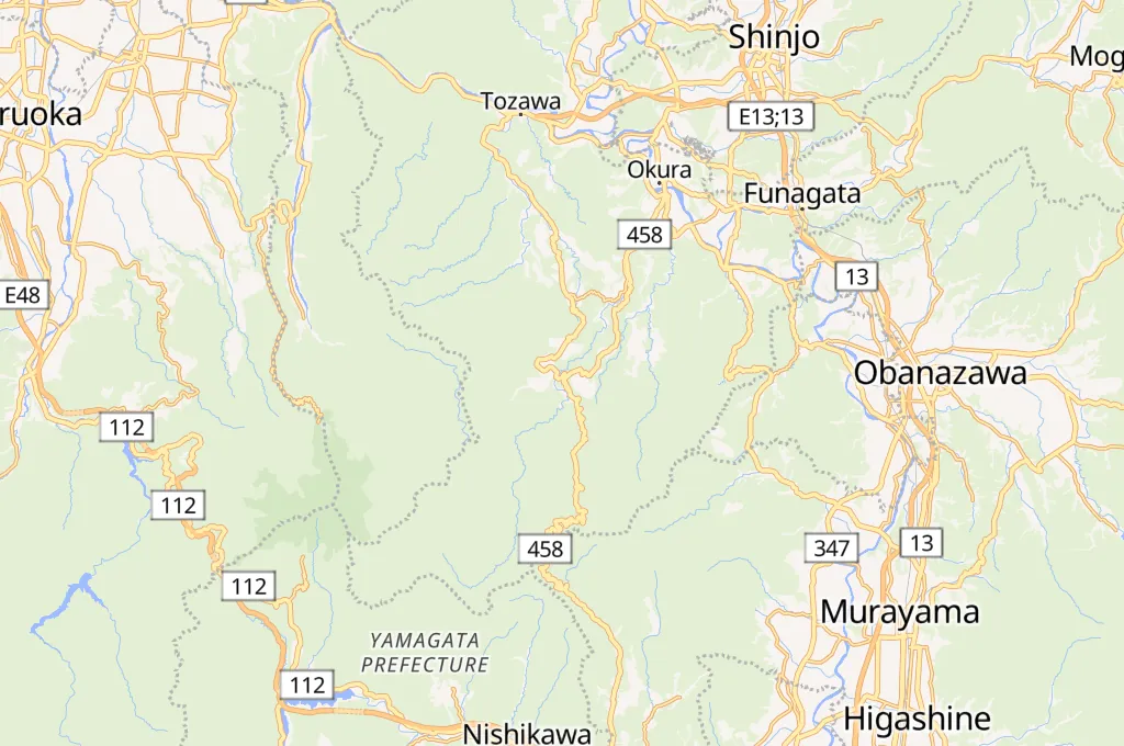 Hijiori Onsen Area Map Hijiori Onsen Area Map