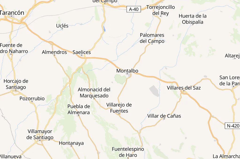 Laguna de El Hito Nature Reserve Area Map Laguna de El Hito Nature Reserve Area Map